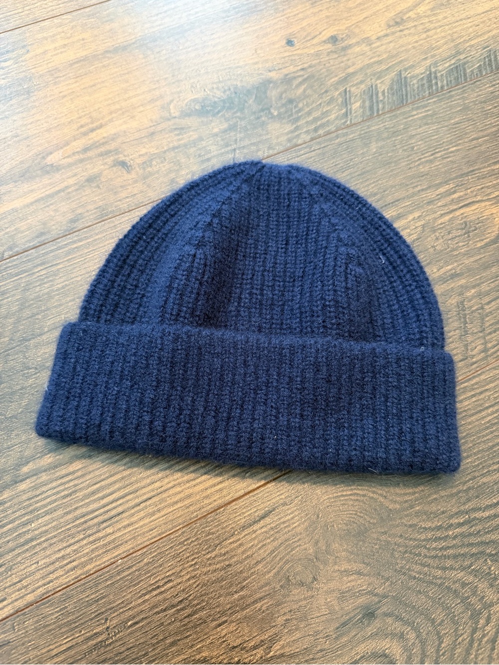 Quince Cashmere Beanie Navy Blue One Size